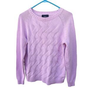 Land’s End size L P (14-16) 100% cotton basket weave sweater.
